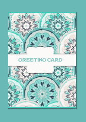 Mandala vintage card