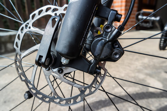 Hydraulisches Bremsset Für Mountainbike – 2 Kolben, 800 Mm Vorderschlauch, 1400 Mm Hinterschlauch (lila)