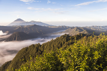 Obraz premium Mount Bromo at sunrise in Indonesia