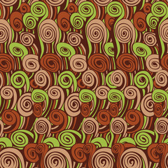 Hand drown seamless pattern