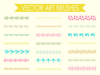 21 different vector brushes