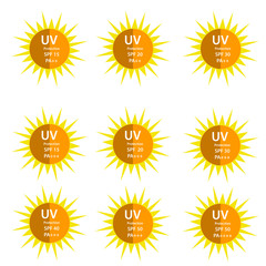 UV Protection  9 logos set