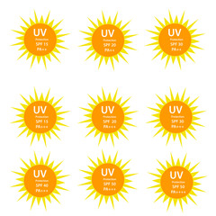 UV Protection  9 logos set