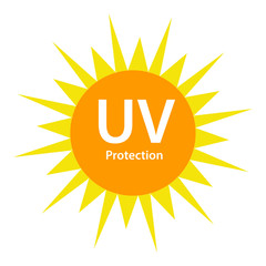 UV Protection logo with sun symbol