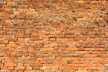 old red-orange brick wall 2