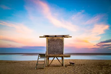 Foto op Aluminium La Pedrera sunset beach baywatch sky color paradise © Loïc Bourgeois