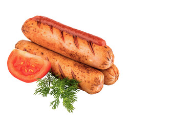 delicious grilled sausages