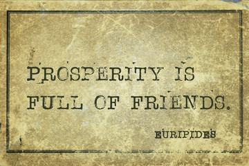 prosperity is Euripides