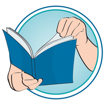 Manos hojeando un libro