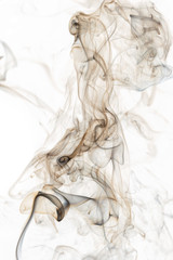 Abstract colored smoke from aromatic sticks.