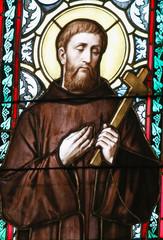 Fototapeta premium Stained Glass - Saint William of Gellone