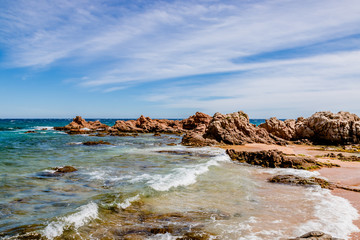 Crique et plage à Blanes