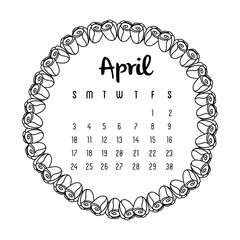 Happy new year floral graphic