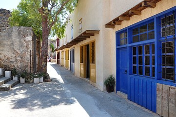street on the island of Spinalonga, Greece, Europe