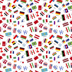 Fototapeta na wymiar Flags of world sovereign states