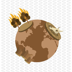 Global warming design. Environment icon.ecology concept