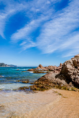 Crique et plage à Blanes