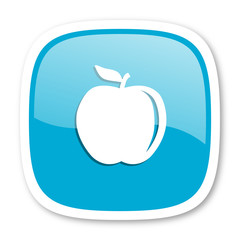 apple blue glossy web icon