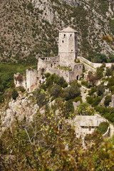 Old fortres and tower in Pocitelj, Bosnia and Hercegovina