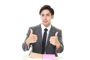 笑顔のビジネスマン