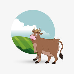 Farm design. animal icon. nature concept, vector illustration