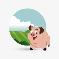 Farm design. animal icon. nature concept, vector illustration