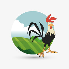Farm design. animal icon. nature concept, vector illustration