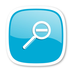 lens blue glossy web icon