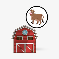 Farm design. animal icon. nature concept, vector illustration