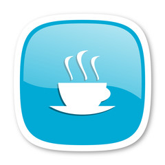 espresso blue glossy web icon