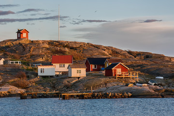 Typical fishing-village in the Swedish archipelago.