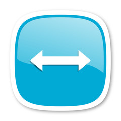 arrow blue glossy web icon