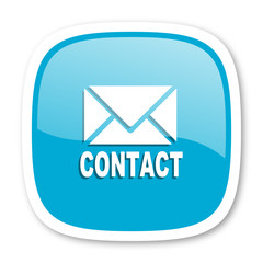 email blue glossy web icon