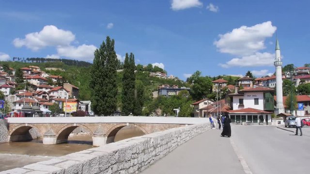 Sarajevo street ol house Inat Kuca