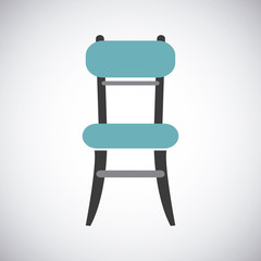 Chair design. seat icon. furniture concept, vector illustration