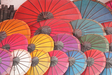 Schirme, Laos, Asien
