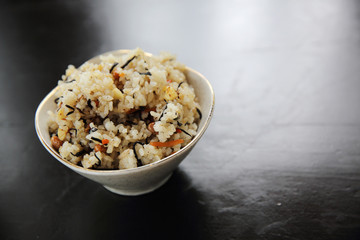 Fried rice with grains