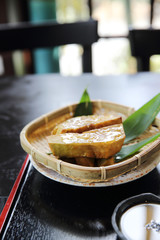 grilled eggplant with miso dip Japanese food