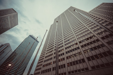 Fototapeta na wymiar image of modern office buildings in japan