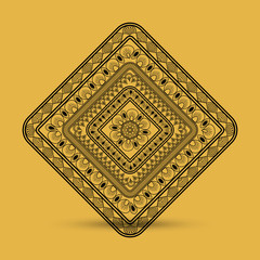 Bohemic design. mandale icon. decoration concept, vector illustration