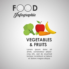 healthy  food design. infographic icon. menu concept 