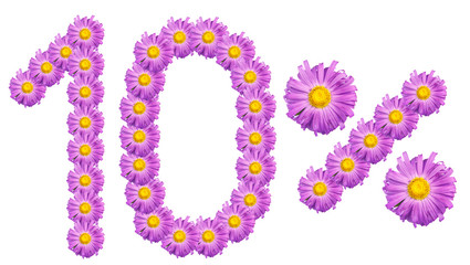 figures 10% of the letters written by purple flowers