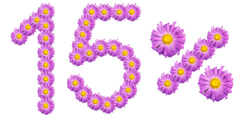 figures 15% of the letters written by purple flowers