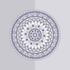 Bohemic design. mandale icon. decoration concept, vector illustration