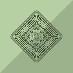 Bohemic design. mandale icon. decoration concept, vector illustration