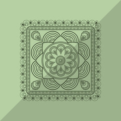 Bohemic design. mandale icon. decoration concept, vector illustration