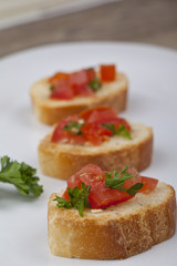 delicious bruschetta slices
