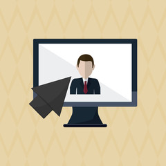 technology design. computer icon. gadget concept, vector illustration