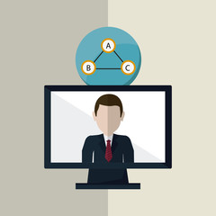 technology design. computer icon. gadget concept, vector illustration