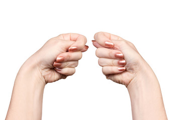 Gesture female hands figs